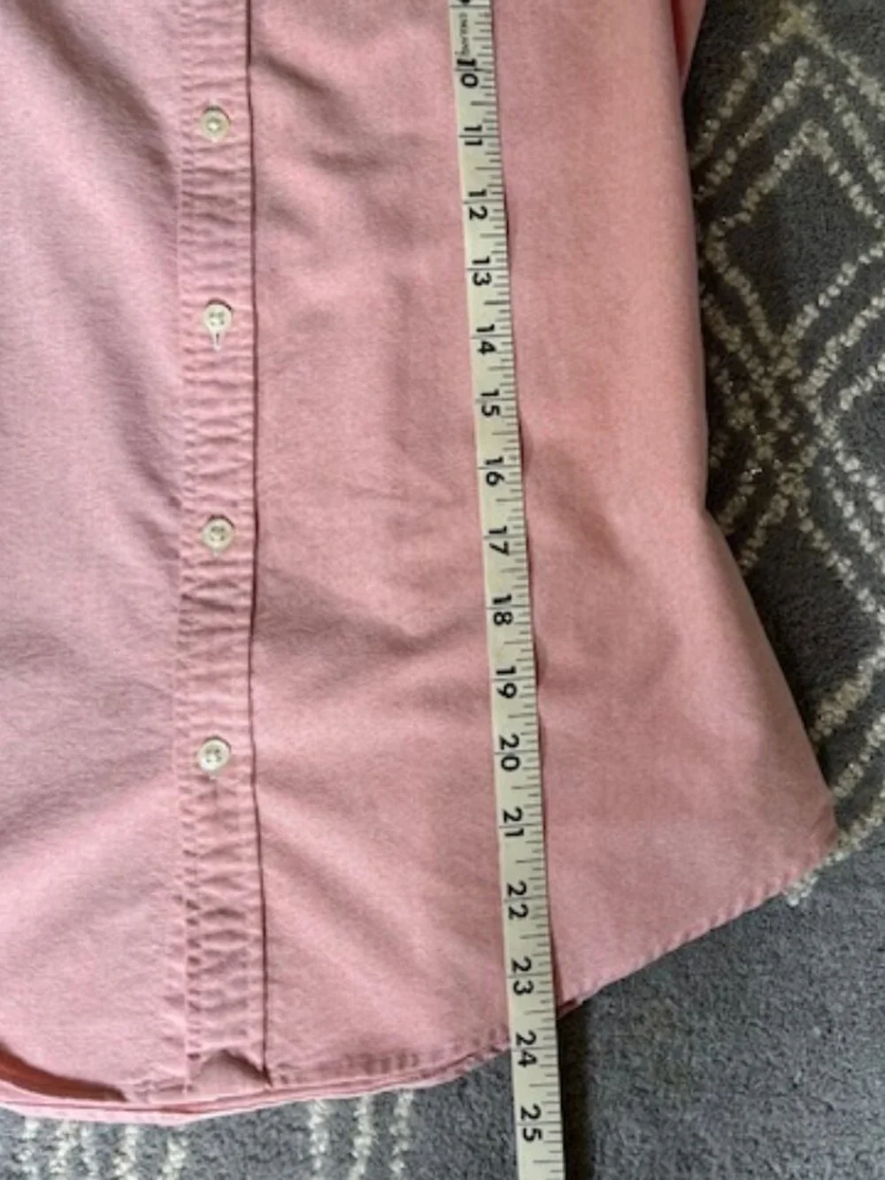 Ralph Lauren long-Sleeve Slim Fit Oxford Button-Down Pink Boys Shirt